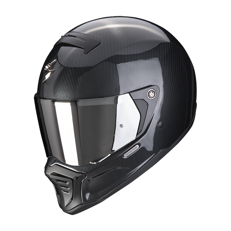 Мотошлем-интеграл SCORPION EXO-HX1 FIGHTER Carbon Black — примерка на Лиговском, 50Ф